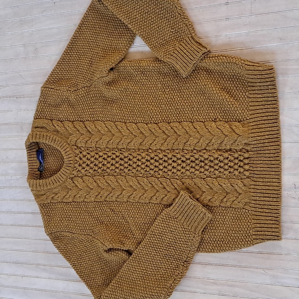 GAP Mustard Cable Knit Sweater